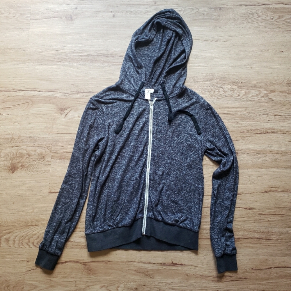 Forever 21 gray zip up hoodie size small